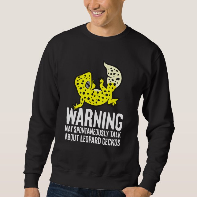 Sweatshirt Leopard Gecko Peut Parler Spontanément De Leopard (Devant)