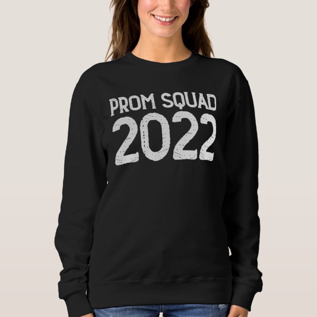 Sweatshirt Leopard Graphic Prom Squad 2022 Grad Grad Gradua (Devant)