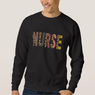 Sweatshirt Leopard Labor And Delivery Nurse Labor Delivery Nu
