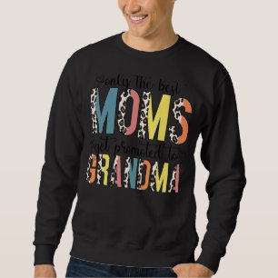 Sweatshirt Leopard Motif Seulement Les Meilleures Moms Sont P