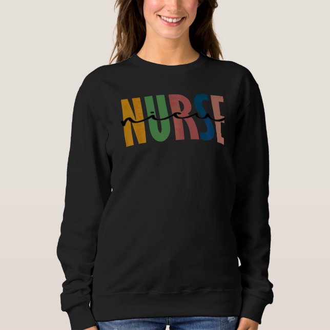 Sweatshirt Leopard Nicu Nurse Nurse Student School (Devant)