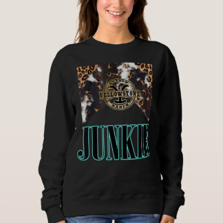 Sweatshirt Leopard occidental Yellowstone Junkie
