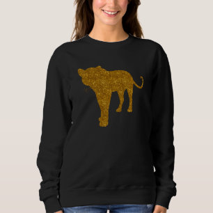 Sweatshirt Leopard Pour Femmes Fille Panther Animal Gros Chat