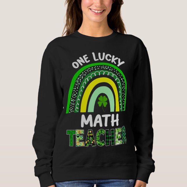 Sweatshirt Leopard St Patricku, un professeur de mathématique (Devant)