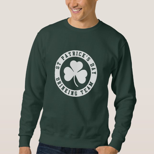 Sweatshirt L'équipe de buveurs de la Saint-Patrick (Devant)