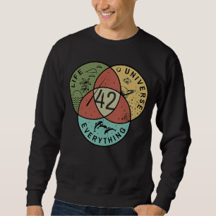 Sweatshirt Les 42 réponses à la vie L'univers et tout