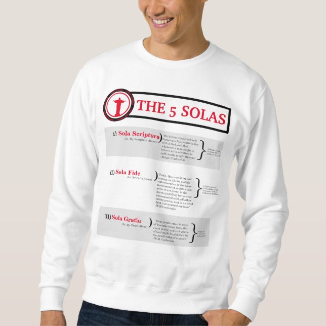 Sweatshirt Les 5 solas (Devant)