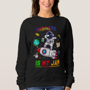 Sweatshirt Les affaires sont mon truc Astronaute Rentrée sco