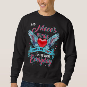 Sweatshirt Les ailes de ma nièce recouvrent mon coeur, je lui