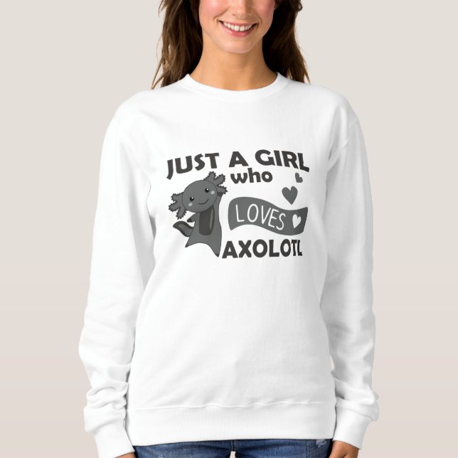 Sweatshirt Les Amateurs D'Axolotl Les Animaux Douces Pour Les (Devant)