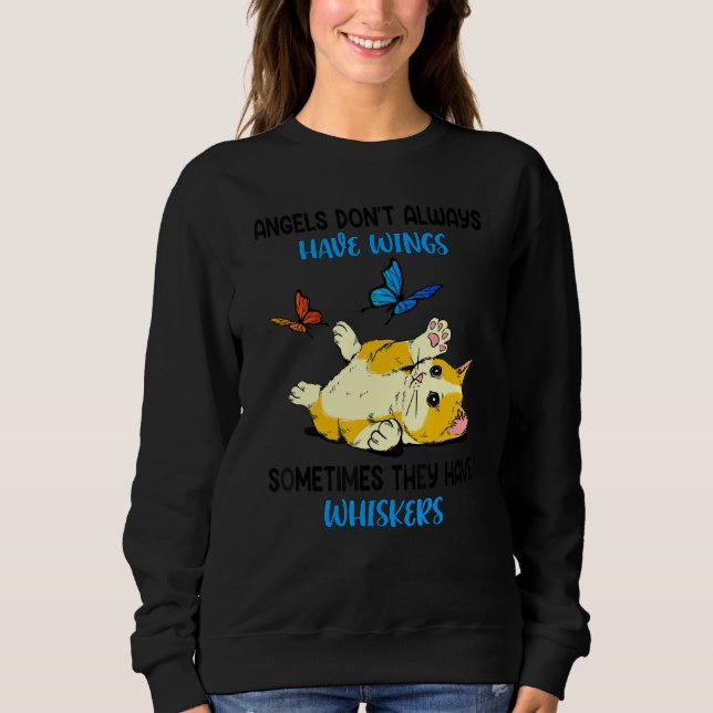 Sweatshirt Les anges n'ont pas toujours d'ailes parfois (Devant)