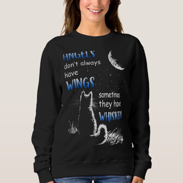 Sweatshirt Les anges n'ont pas toujours d'ailes qu'ils ont (Devant)
