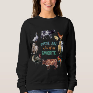 Sweatshirt Les animaux de ferme Voici quelques-uns de mes aqu