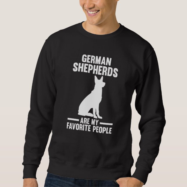 Sweatshirt Les Bergers Allemands Sont Mes Peuples Préférés (Devant)