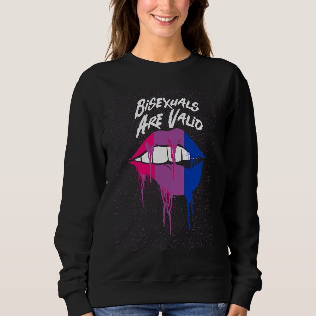 Sweatshirt Les Bisexuels Sont Valables Bi Citations Positives (Devant)