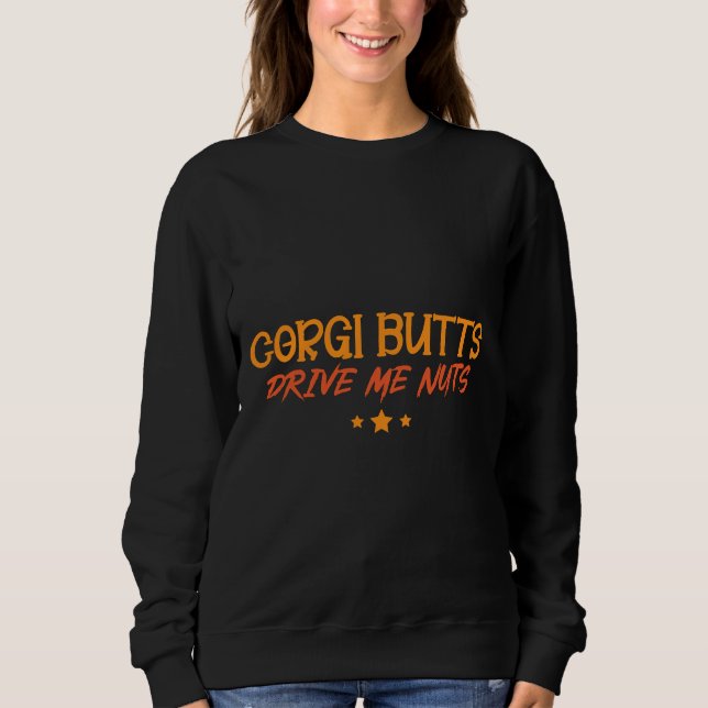 Sweatshirt Les boutons Corgi me donnent des nuts 204 (Devant)
