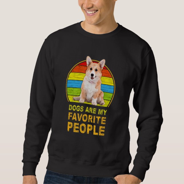 Sweatshirt Les Chiens De Corgi Sont Mes Gens Préférés (Devant)