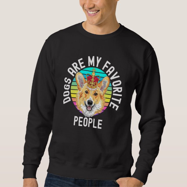 Sweatshirt Les Chiens Sont Mes Gens Préférés 1 (Devant)