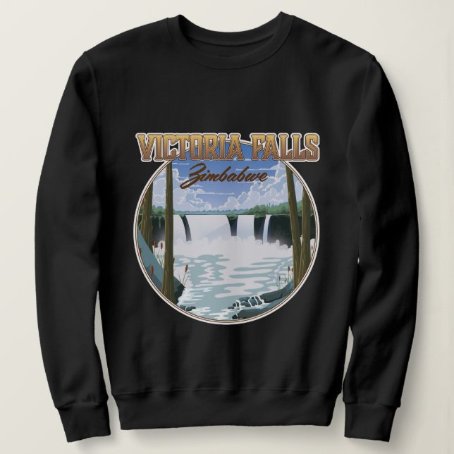 Sweatshirt Les chutes Victoria Zimbabwe (Design devant)