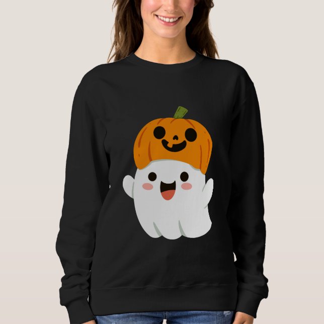 Sweatshirt Les citrouilles font la nuit parfaite. (Devant)