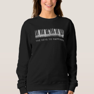 Sweatshirt Les clés du bonheur Keyboard Piano