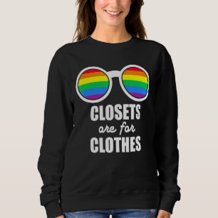 Sweatshirt Les Closets LGBT Pride Sont Pour Les Vêtements Rai