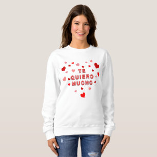 Sweatshirt Les Coeurs rouges du Quiero Mucho façonnent un gra