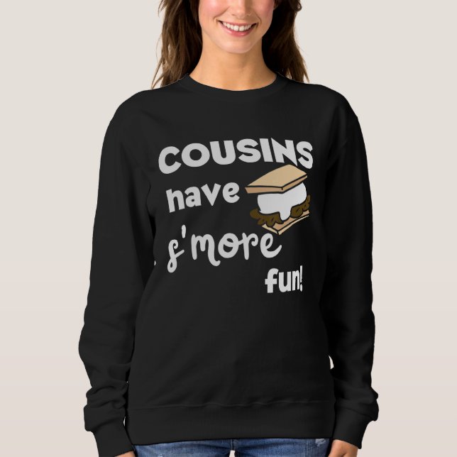Sweatshirt Les Cousins Ont Plus Amusants Camping Cousin Famil (Devant)