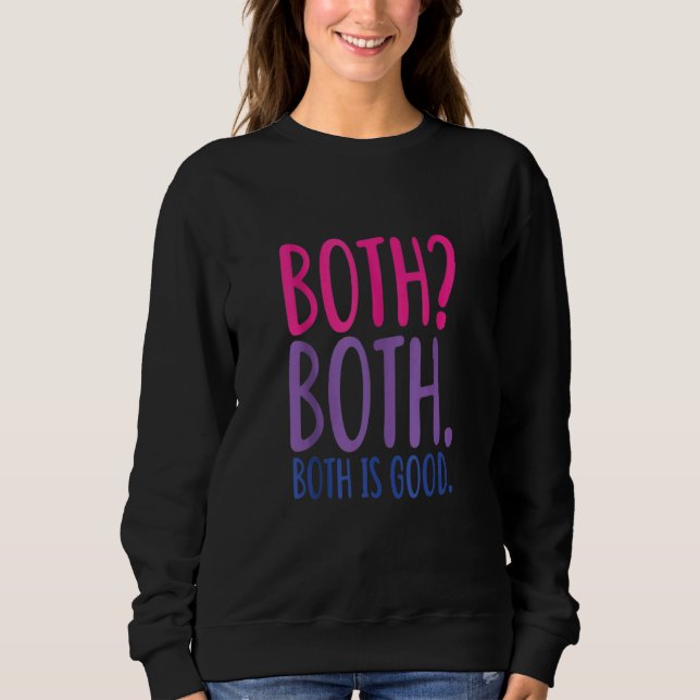 Sweatshirt Les Deux Sont Une Bonne Fierté Bisexuelle (Devant)