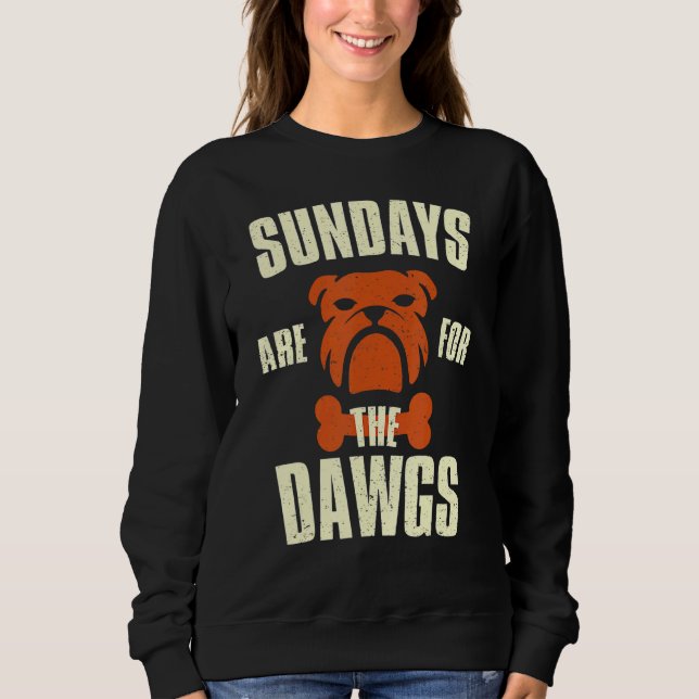 Sweatshirt Les Dimanche Sont Pour Les Chiens Cleveland Ohio (Devant)