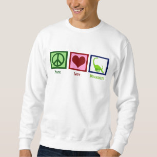 Sweatshirt Les dinosaures de l'amour de la paix
