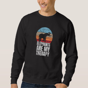 Sweatshirt Les éléphants sont mon éléphant de thérapie