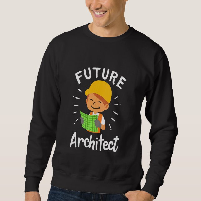 Sweatshirt Les Enfants Architect Future Architecture Cad Engi (Devant)