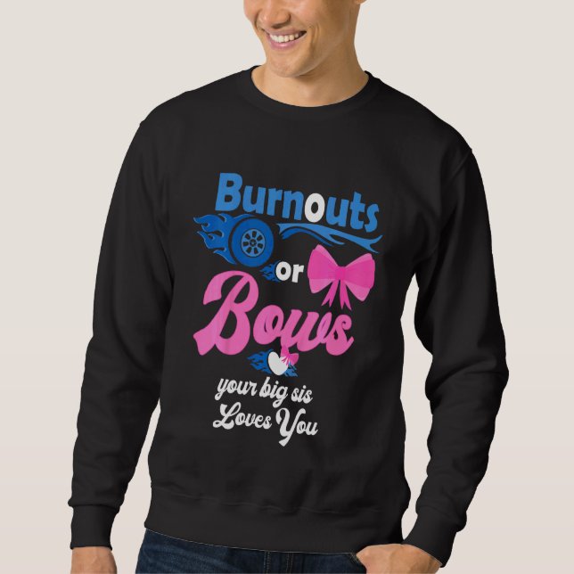 Sweatshirt Les Enfants Brûlent Ou Bows Votre Grand Sis Aime V (Devant)