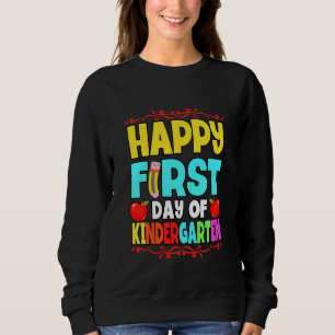 Sweatshirt Les Enfants Joyeux Premier Jour D'Enseignement Étu