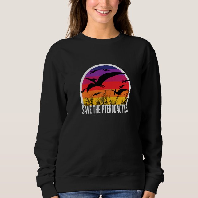Sweatshirt Les Enfants Sauvent Les Pterodactyles Dinosaure Pr (Devant)