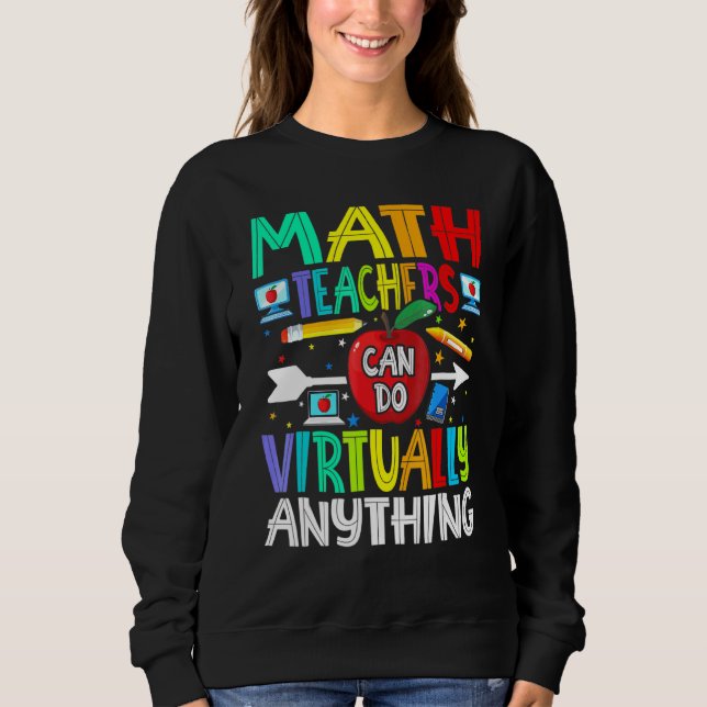 Sweatshirt Les Enseignants En Mathématiques Peuvent Faire Pre (Devant)