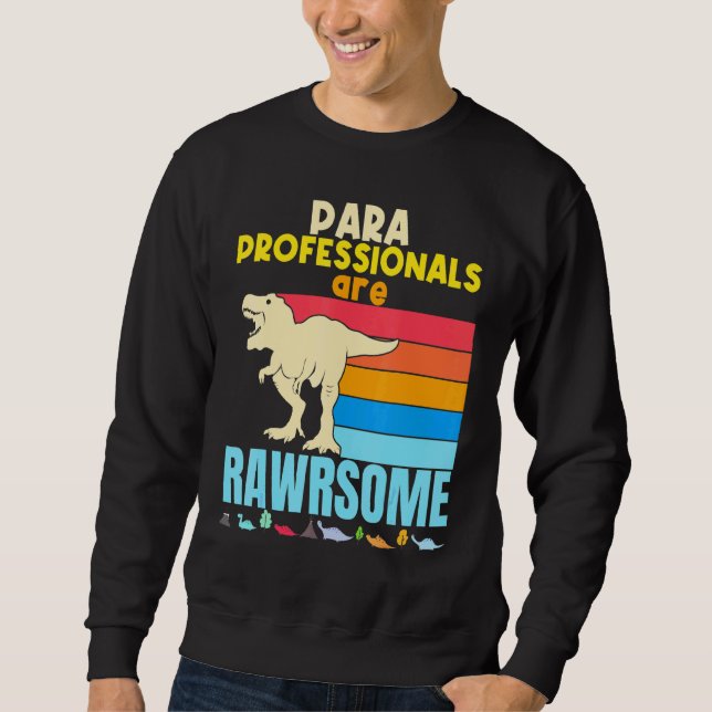 Sweatshirt Les Enseignants Paraprofessionnels Sont Un Thé Din (Devant)