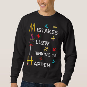 Sweatshirt Les Erreurs D'Enseignant En Mathématiques Permette