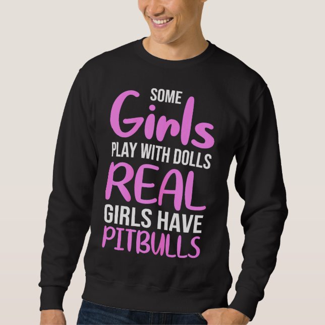 Sweatshirt Les femmes amusantes Pitbull Mama (Devant)