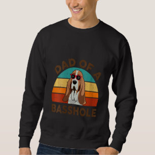 Sweatshirt Les Femmes Basset Hound Papa D'Un Basket Pour Chie