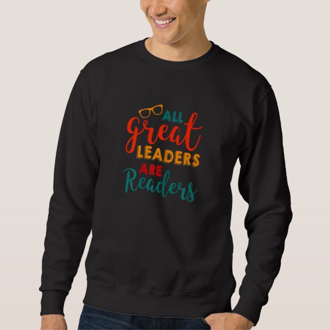 Sweatshirt Les Femmes De Grands Dirigeants Sont Lues Lecture  (Devant)