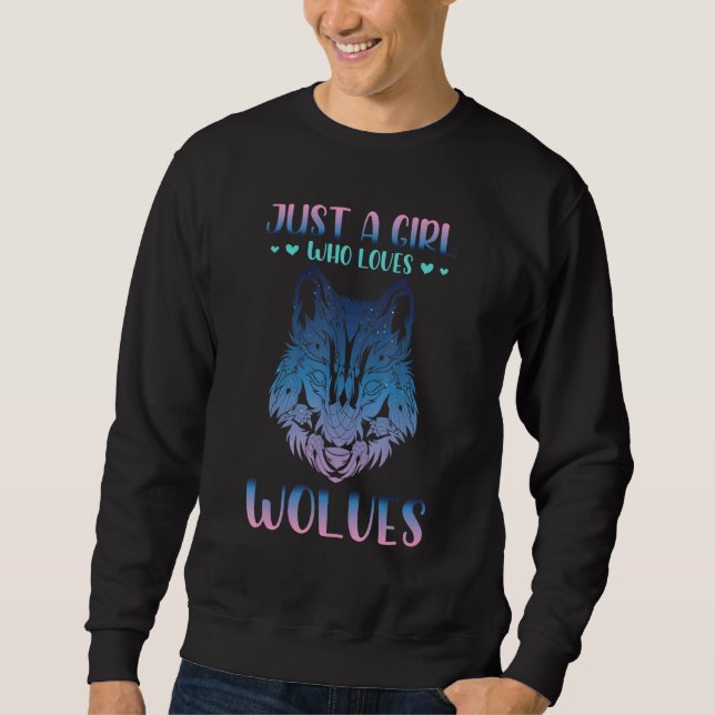 Sweatshirt Les Femmes Des Animaux De Forêt Juste Une Fille Qu (Devant)
