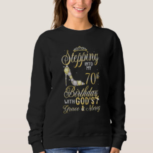 Sweatshirt Les femmes entrent dans mon 70e anniversaire avec 