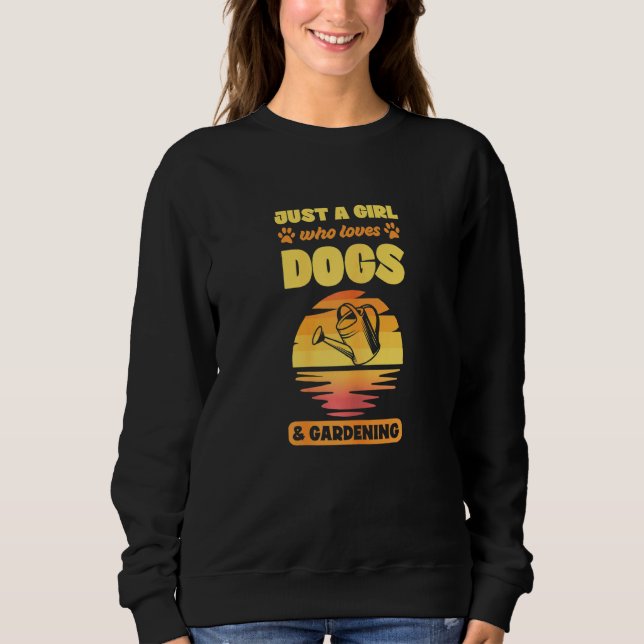 Sweatshirt Les Femmes Juste Une Fille Qui Aime Les Chiens Et  (Devant)