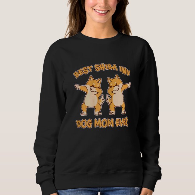 Sweatshirt Les Femmes Meilleures Shiba Inu Maman Jamais Chien (Devant)