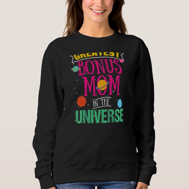 Sweatshirt Les Femmes Plus Grand Bonus Maman Dans L'Espace Un (Devant)