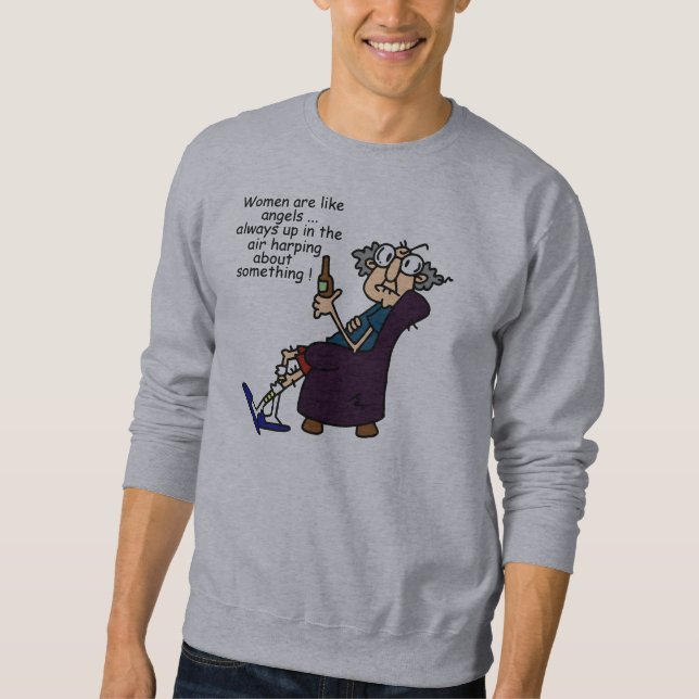 Sweatshirt Les Femmes Sont Comme Des Anges (Devant)