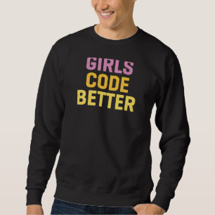 Sweatshirt Les filles Code Meilleure programmation Informatiq