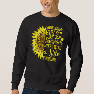 Sweatshirt Les Filles De Tournesol Sont Sunshine Mélangées Av